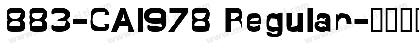883-CAI978 Regular字体转换